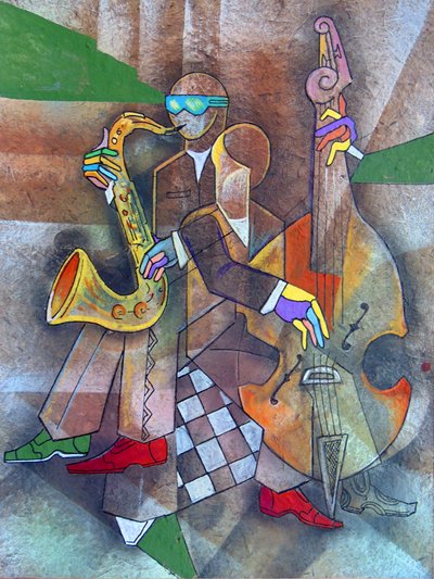 Abstrakte Jazz-Performance von Ricardo Maya