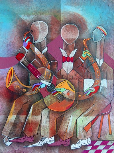 Kubistische Jazzband von Ricardo Maya
