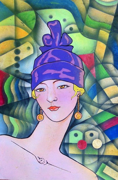 Elegante Deco-Frau von Ricardo Maya