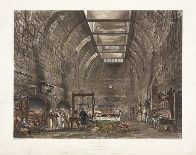 Alte Küche Windsor Castle, frühes 19. Jahrhundert von John Pardon