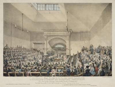 Eröffnung des Hörsaals in Marylebone, London von John Pardon