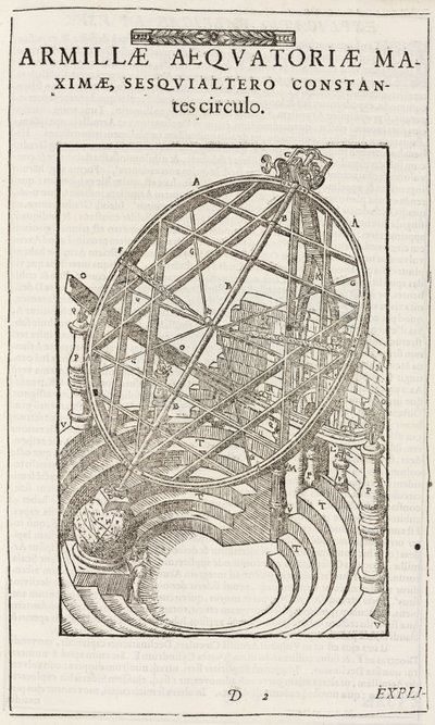Tycho Brahes äquatorial montierte Kreise, nach 1580 von John Pardon