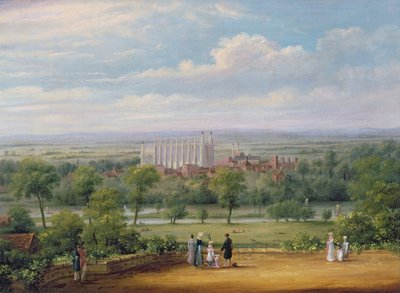 Eton College von der Terrasse des Windsor Castle von Richard Bankes Harraden