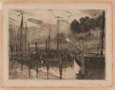 Boote setzen zur See von Richard Baseleer