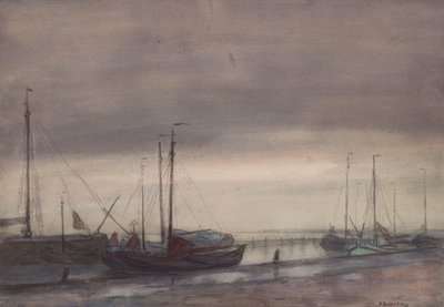 Scheldehafen in Doel von Richard Baseleer