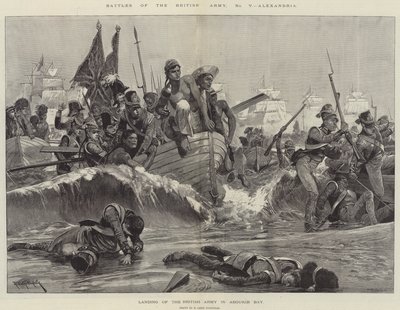 Schlachten der britischen Armee, Alexandria (Gravur) von Richard Caton II (after) Woodville