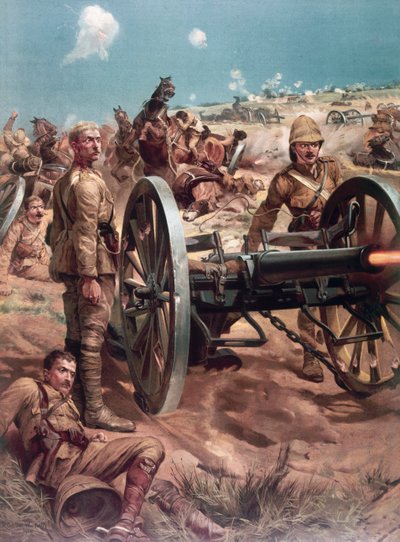 Der letzte Schuss bei Colenso, Leutnant Roberts verdient sein VC von Richard Caton II (after) Woodville