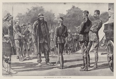 Die Kapitulation von Cronje, 27. Februar 1900 von Richard Caton II (after) Woodville