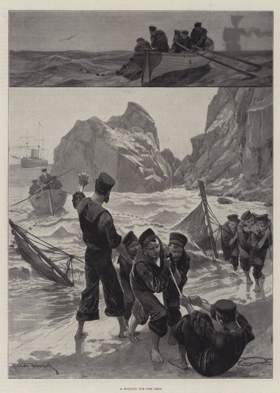 Ein Feiertag für die Crew von Richard Caton Woodville junior