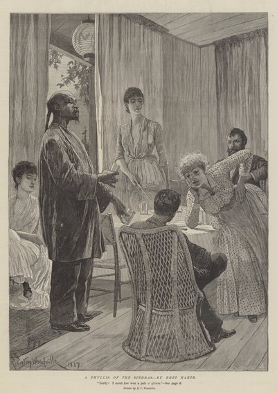 Eine Phyllis der Sierras, von Bret Harte von Richard Caton Woodville junior