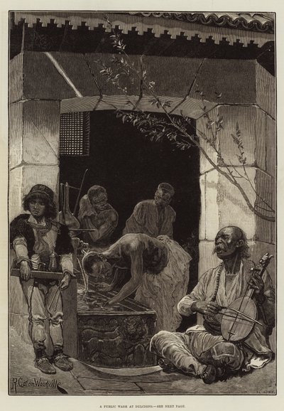 Öffentliche Waschstelle in Dulcigno von Richard Caton Woodville junior