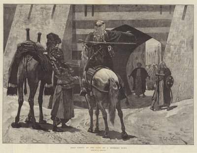 Arabische Häuptlinge am Tor einer belagerten Stadt von Richard Caton Woodville junior
