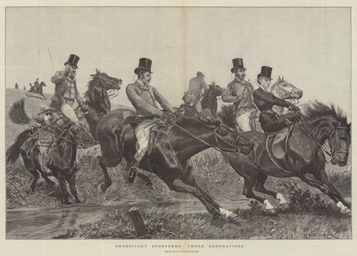 Erbjäger, drei Generationen von Richard Caton Woodville junior