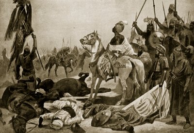 Hyder Ali bei Conjeveram, 1780, Illustration aus 