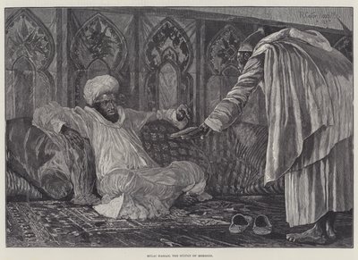 Mulai Hassan, der Sultan von Marokko von Richard Caton Woodville junior