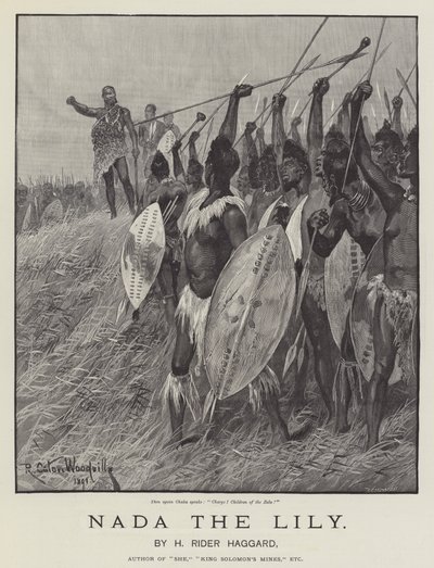 Nada die Lilie, von H. Rider Haggard von Richard Caton Woodville junior