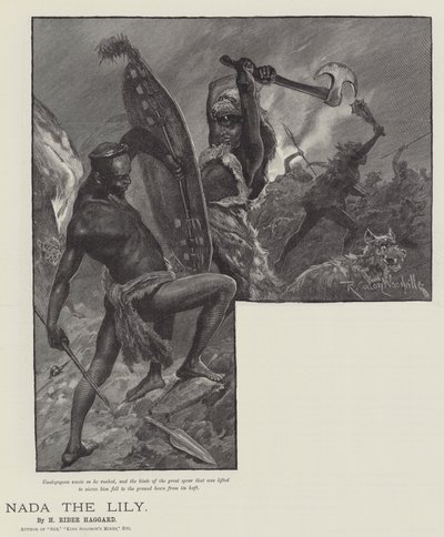 Nada die Lilie, von H. Rider Haggard von Richard Caton Woodville junior