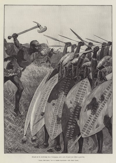 Nada die Lilie, von H. Rider Haggard von Richard Caton Woodville junior