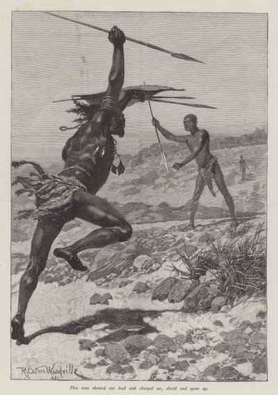 Nada die Lilie, von H. Rider Haggard von Richard Caton Woodville junior