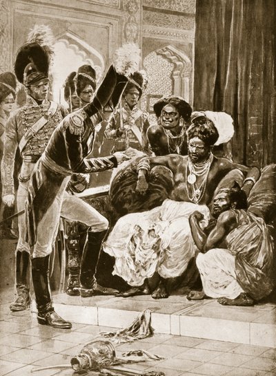 Die Briten in Ceylon, Illustration aus 