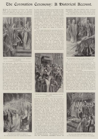 Die Krönungszeremonie, ein historischer Bericht von Richard Caton Woodville junior