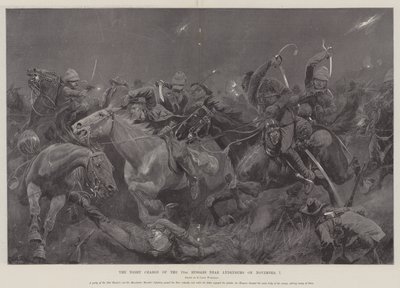 Der nächtliche Angriff der 19. Husaren bei Lydenburg am 7. November von Richard Caton Woodville junior