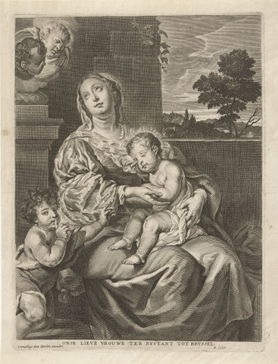 Madonna mit schlafendem Kind und Johannes dem Täufer von Richard Collin