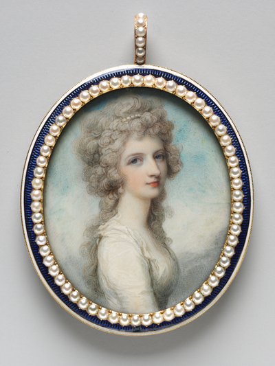 Porträt von Mary Frances (Fanny) Swinburne von Richard Cosway
