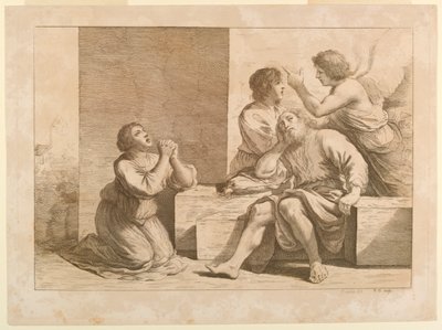 Der Engel erscheint Joseph von Richard Dighton
