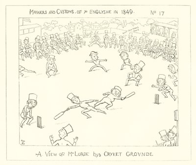 1849, Eine Ansicht des Lords Cricket Grounds von Richard Doyle
