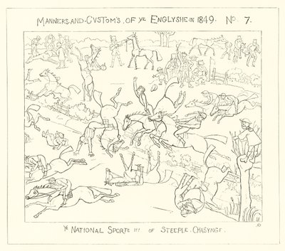 1849, Der Nationalsport des Hindernisrennens von Richard Doyle