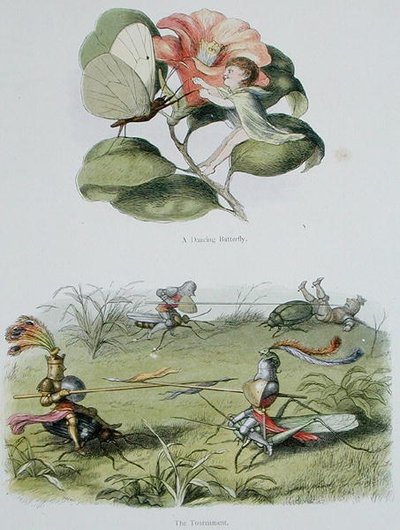 Ein tanzender Schmetterling und das Turnier, Illustrationen aus 