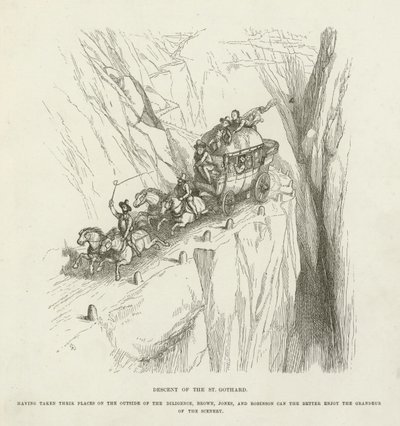 Abstieg des St. Gotthard von Richard Doyle