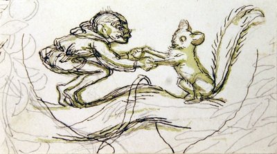 Kobold und Eichhörnchen von Richard Doyle