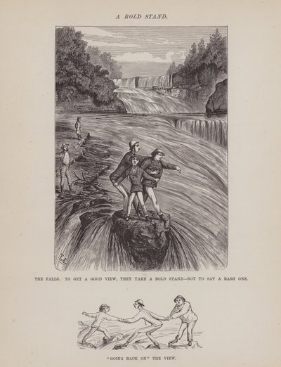 Seite aus The American Tour of Messrs Brown, Jones and Robinson (Gravur) von Richard Doyle