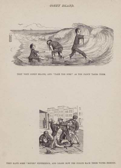 Seite aus Die amerikanische Tour von Herrn Brown, Jones und Robinson (Gravur) von Richard Doyle