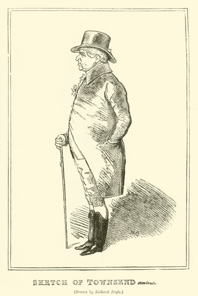 Skizze von Townsend von Richard Doyle