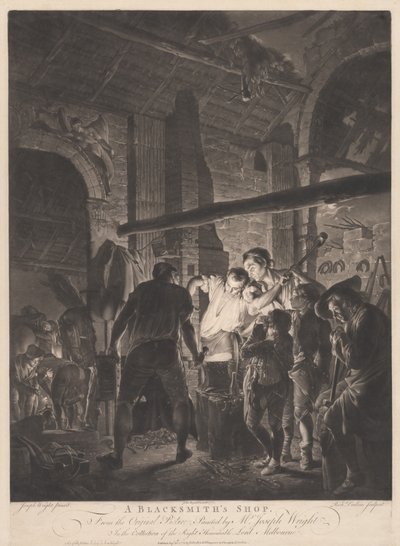 Eine Schmiedewerkstatt von Richard Earlom