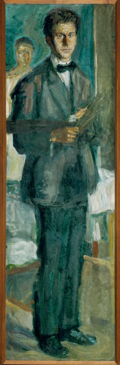 Selbstporträt mit Malerpalette von Richard Gerstl