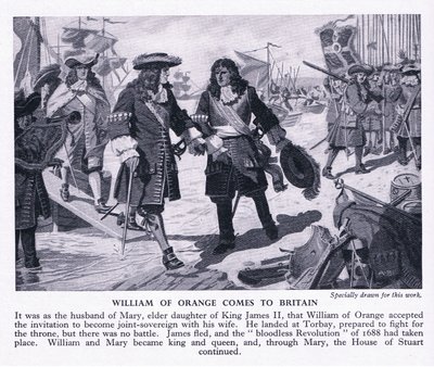 Wilhelm von Oranien kommt nach Großbritannien, ca. 1950 von Richard Henry Brock