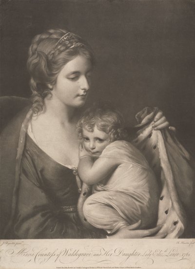 Maria Gräfin von Waldegrave und ihre Tochter Lady Elizabeth Laura von Richard Houston
