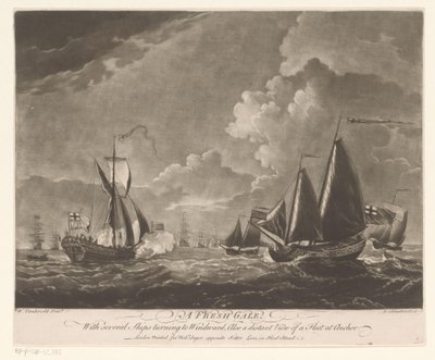 Flotte auf unruhiger See von Richard Houston