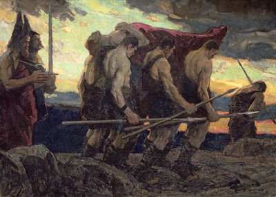 Das Begräbnis von Siegfried. 1920 von Richard Jack