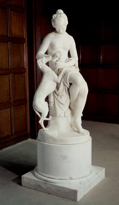 Eine Nymphe entfernt einen Dorn aus dem Fuß eines Windhundes von Richard James Wyatt