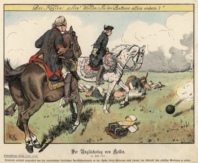 Friedrich der Große in der Schlacht bei Kolin von Richard Knoetel