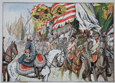 In der Siegesfreude, Hohenfriedberg, 4. Juni 1745 von Richard Knoetel