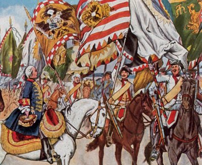 In den Siegesfeiern von Hohenfriedberg. 4. Juni 1745 von Richard Knotel