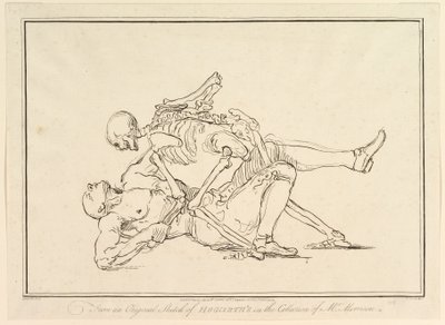 Nach einer Originalskizze von William Hogarth in der Sammlung von Mr. Morrison, 1. März 1782 von Richard Livesay