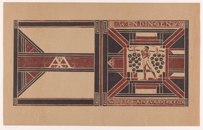 Umschlagentwurf für: Wendingen, 1921 von Richard Nicolaüs Roland Holst (signed by artist)