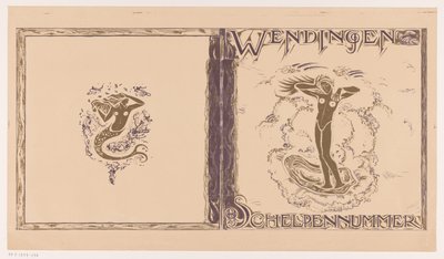 Umschlagentwurf für: Wendingen, Schelpennummer, 1923 von Richard Nicolaüs Roland Holst